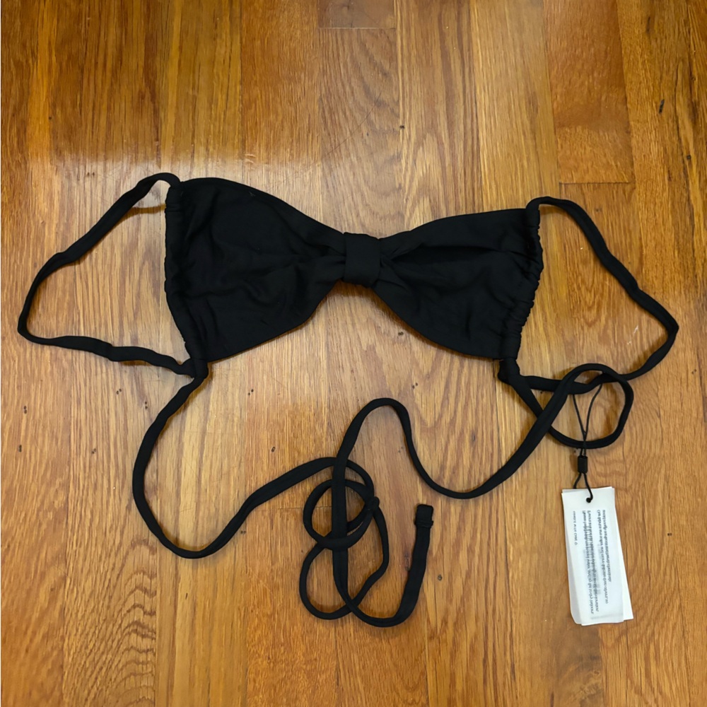 Montce Black Bikini Top with Adjustable Straps